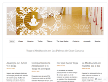 Tablet Screenshot of beslowyogastudio.com